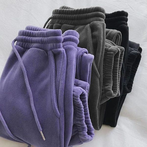 Pantalones para mujer Mujeres Pijama acogedor de invierno con cintura con cordón Diseño con banda de tobillo para correr descansando en