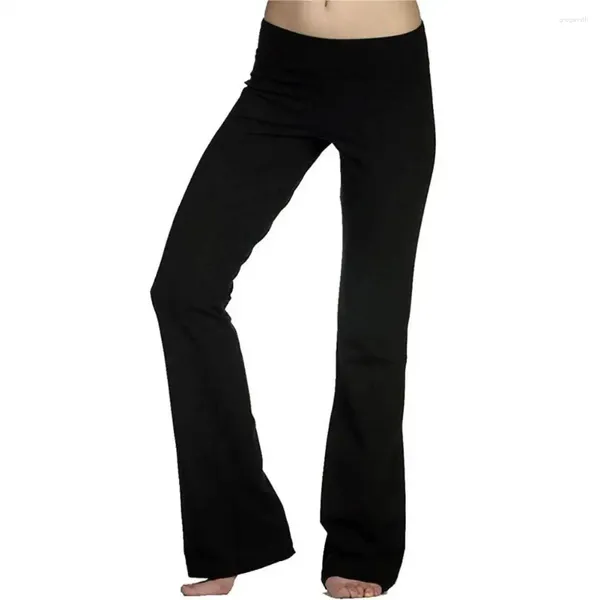 Pantalons pour femmes femmes Yoga hanche ascenseur évasé jambe large Stretch vêtements de Fitness coupe mince Leggings de gymnastique pantalon vêtements féminins