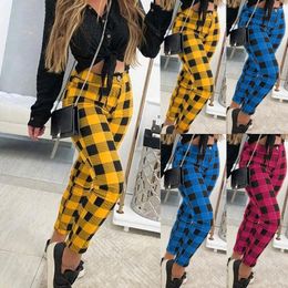 Pantalons pour femmes Womens Business Casual Comfy Women Slim And Fit Lattice Pattern High Waist Sexy Stretchy Suits For