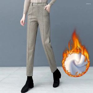 Pantalon en laine pour femmes, Baggy Vintage, assorti avec tout, décontracté, taille élastique, mélange de laine, radis, vêtements de neige, 2024