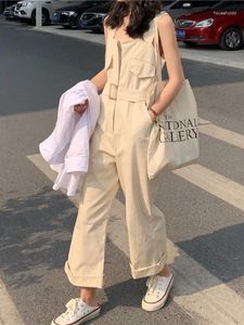 Pantalons de femmes Xuan PhD Workwear Casual Female Spring Design Sense Niche High Wide Low Straight One-Piece