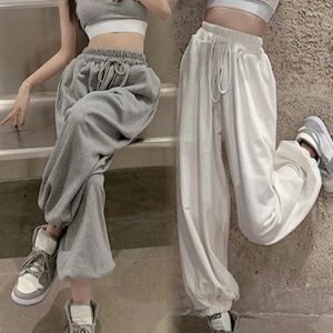 Pantalon féminin y2k jogging pantalon de survêtement féminin sportif de mode coréen Hippie Harajuku Oversize Streetwear largement