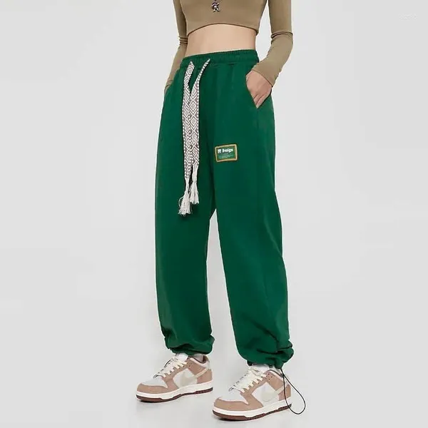 Pantalons pour femmes Y2k mode coréenne sport pantalons amples Leggings vêtements Streetwear femmes Streamer cordon de serrage Cargo