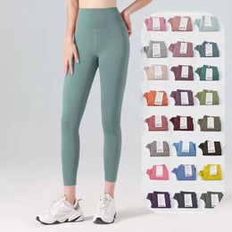 Pantalons pour femmes Pantalons de yoga collants Leggings Designer Pant sports Taille haute leggings de yoga pantalon Gym Wear Elastic Fitness Lady Collants Pantalons de survêtement d'extérieur pour femmes