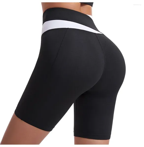 Pantalon de yoga pour femmes shorts de fitness pour femmes Running Cycling Sports Houstable Leggings High Work Summer Workout Gym