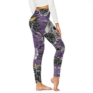 Pantalons pour femmes Yoga Femmes S Tall Halloween Print Collection Leggings taille haute Compression pour courir Fitness quotidien