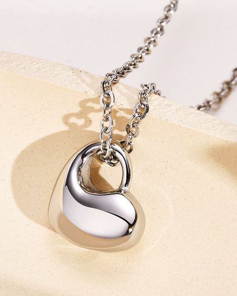 Collier pendentif femme personnalisé et tendance collier pendentif coeur en acier inoxydable ouvrable pour urnes pour animaux de compagnie bijoux cadeau yw65PN-1627