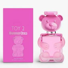 Dames parfum teddybeer roze fles parfum 100 ml speelgoed 2 goede geur langdurige body mist high -end kwaliteit snel schip