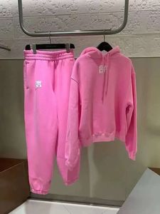 Piece des femmes tenues Fashion Casual Letter Print Pullover Sweat à capuche pantalon de survêtement