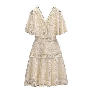 Combinaisons grande taille pour femmes, robes barboteuses en dentelle noire et blanche, manches courtes, Midi 5Xl, grande robe décontractée Vintage, vêtements de printemps et d'été