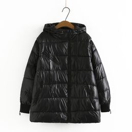 Femmes Plus Taille Manteaux d'extérieur pour femmes Porter mi-longueur intercalaire coton épaississement vestes d'hiver à capuche grand 5XL chaud 220922