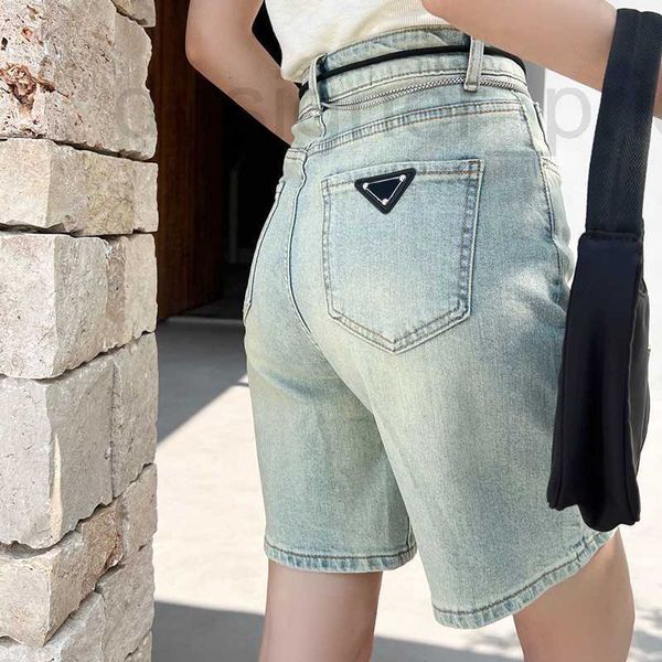 Pantalones de talla grande para mujer, pantalones cortos de mezclilla Retro de diseñador para mujer, pantalones vaqueros de estilo urbano, pantalones casuales de verano con cintura media para chicas, pantalones 9DIS