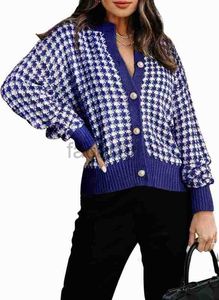Suéteres de talla grande para mujeres dokotoo suéter de cárdigan femenino hebilla en v hebanina de manga larga suéter de punto de punto