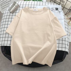 T-shirt grande taille femme DAYIFUN Lady T-shirts été L5XL couleur unie à manches courtes t-shirts hauts 110KG femme Oneck décontracté lâche Y2k 230506