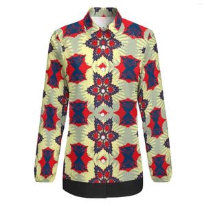 Dames Polos 2024 Trendy Shirts Long Sleeve Shirts Digitale printen Fashion Casual Top Autumn 3D Original Design Temperament