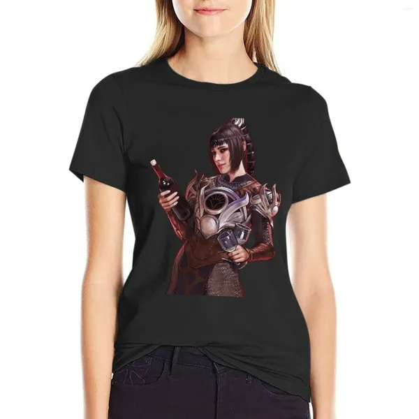 Polos Baldurs Gate Game Personnages T-shirt Plus taille Tops Shirts Graphic Tees Vêtements hippies T-shirts noirs pour femmes