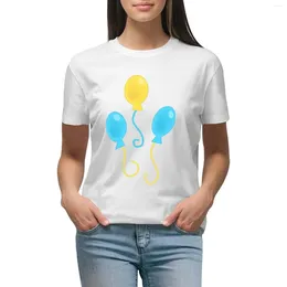 T-shirt de ballons de polos pour femmes T-shirts de vêtements féminins drôles pour femmes en liberté