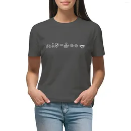 Dames Polos Bicycle Unicycle Unitard Hockey Puck Rattlesnake Monkey Underpants T-Shirt Summer Top Graphics Woman T-shirts
