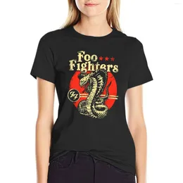 Polos femeninos Big Black Foofighter Snakes ||002 Camiseta Camisa de estampado de animales para niñas Lady Ropa Western T Shishs Mujeres