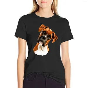 Dames Polos Boxer Een prachtig hoofd Tilt T-shirt T-shirt Tientjes grappige zomer top vrouw kleren