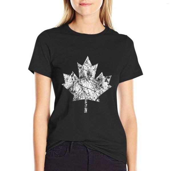 Polos de mujer Canadá estableció 1867 aniversario 150 años camiseta verano Top Animal Print camisa para niñas mujeres