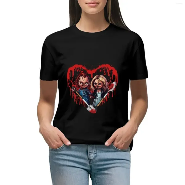 T-shirt de poupée d'horreur Chucky pour femmes