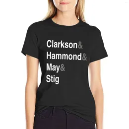 Polos de mujer Clarkson Hammond May Stig camiseta Vintage ropa Tops lindo coreano