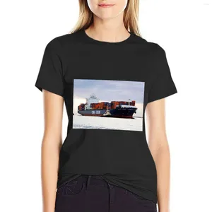 Shipt de cargaison de conteneurs de polos pour femmes et T-shirt T-shirt Vintage Lady T-shirts mignons pour femmes
