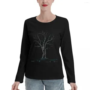 Polos des femmes cool arbre binaire codage informatique t-shirts cadeaux pour femmes hommes à manches longues t-shirts