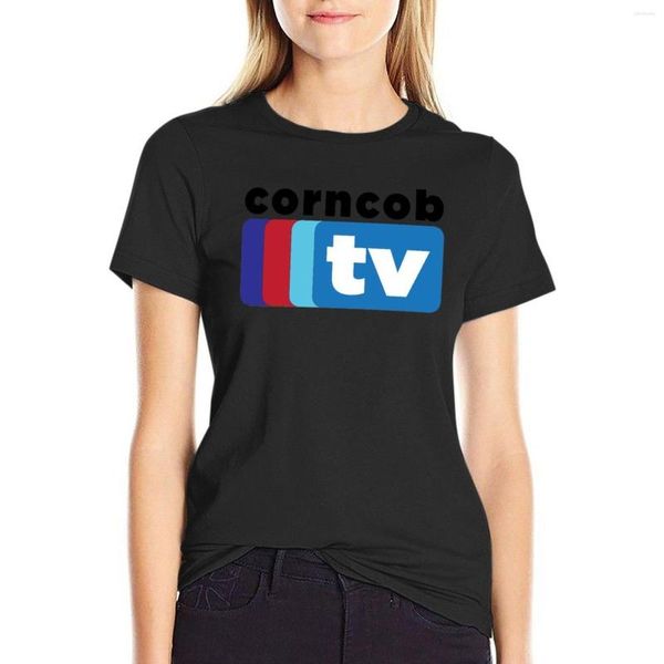 Polos pour femmes Corncob TV T-Shirt Tops mignons Grande taille Vêtements vintage Femmes
