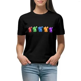 Polos pour femmes Dabbing Candy Bear Dab Gummy Fruit Treat T-shirt Mignon Tops Esthétique Vêtements Dame Vêtements Blouses D'été 2024