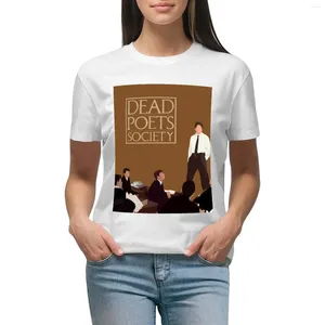 Polos Polos Dead Poets Society T-shirt Affiche minimaliste Tops esthétique Vêtements Femme Fashion
