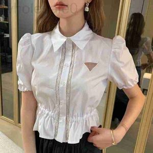 Damespolo's ontwerper Fashion Limited edition Letter Triangle Designer T-shirt Shirt Dames revers Zoete stijl stijlvolle socialite top 1DQQ