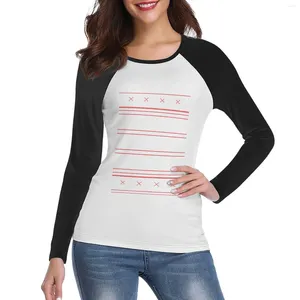 Polos féminins Emo Gothic Ugly Christmas Pull à manches longues T-shirt personnalisés T-shirts Blank Anime Women Shirt