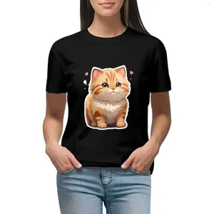 Polos Garfeild autocollant mignon T-shirt Vêtements féminins T-shirts de mode coréens pour femmes t-shirts graphiques drôles