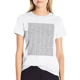 Génome de polos pour femmes ATGC ADN Base Pairs Genes T-shirt Summer Clothes Animal Print Shirt For Girls Dress Women Plus Size Sexy