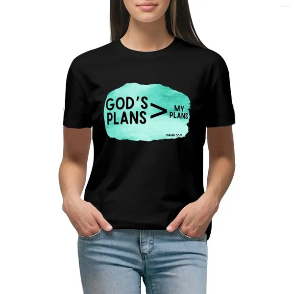 Plans de Dieu de Dieu pour femmes mon t-shirt tops mignon vêtements robe hippie pour les femmes