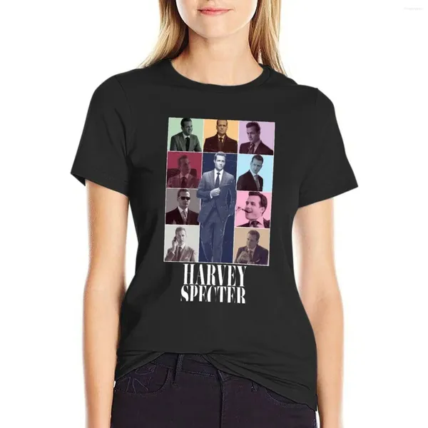 Polos pour femmes Harvey Specter Eras Tour Costumes TV Show T-shirt Chemise à imprimé animal pour filles Vêtements féminins Chemises d'entraînement Femmes Loose Fit