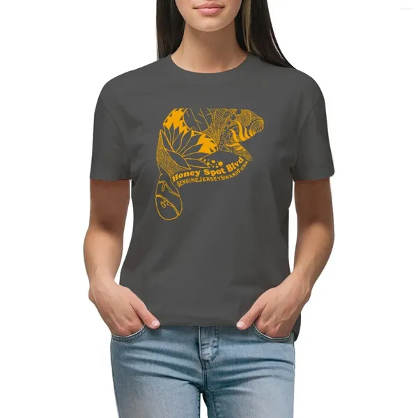 Femmes Polos Honey Spot Blvd - Beaver Yellow T-shirt Animal Print Shirt For Girls Hippie Clothes Workout T-shirts Femmes