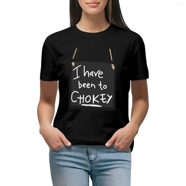 Polos pour femmes Je suis allé à Chokey Signe T-shirt Vintage Vintage Lady Shirts Graphic Tees Cotton T Femmes