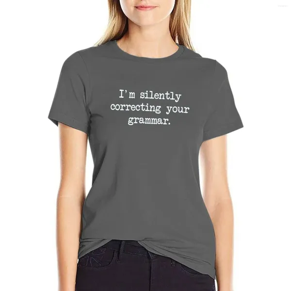 Polos pour femmes, je corrige silencieusement votre grammaire.T-shirts t-shirts pour femmes t-shirts coton coton coupés