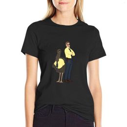 Polos femme Assurance Emu T-shirt T-shirt drôle Vêtements mignons Blouses d'été pour femmes 2023