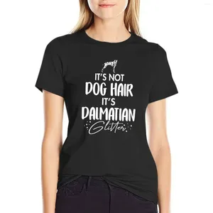 Damespolo's het is geen hondenhaar dalmatische glitter t-shirt zomer tops hippie kleding Koreaanse mode t shirts voor vrouwen