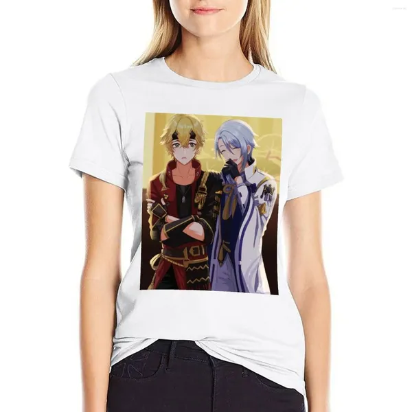 T-shirt T-shirt pour femmes Polos Kamisato Ayato et Thoma