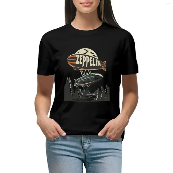 Polos féminins Led Zepelin _ le t-shirt Sticker Sticker Sticker Zeppelin