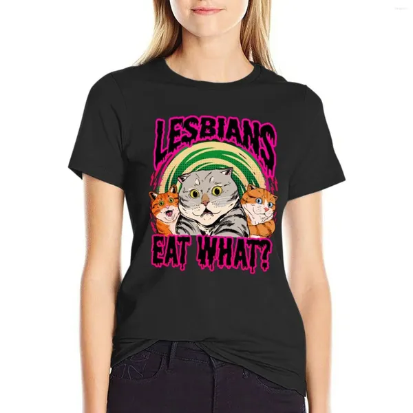 Polos de mujer Las lesbianas comen las camisetas de camiseta para mujeres vestidos