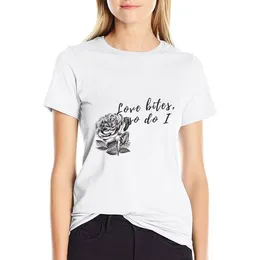 Dames Polos Love Bites (Bite Back) T-shirt hippie kleding tops plus size t shirts voor vrouwen los fit