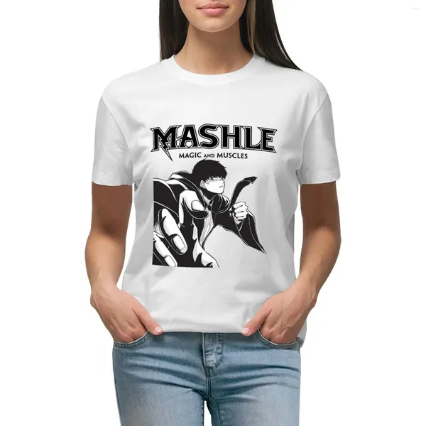 Polos de femmes Mash Burdead - Mashle: Magic and Muscles T-shirt Vêtements hippies Vêtements féminins T-shirts drôles pour femmes