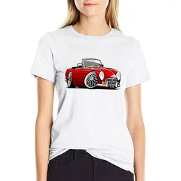 T-shirt rouge de Polos Polos MG MG MGB Roadster