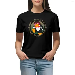 Polos pour femmes Mr Flibble 2.1 T-shirt vêtements vintage graphiques mode coréenne grande taille t-shirts pour femmes coupe ample